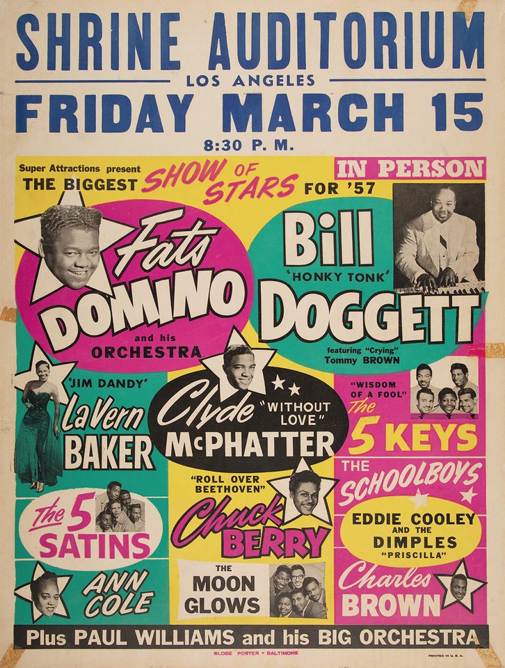 SHOW OF STARS FOR 1957 CONCERT POSTER - Image 1 of 1
