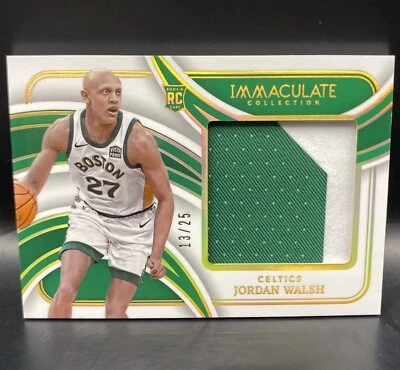 2023-24 Immaculate Massive Memorabilia Patch Jordan Walsh Holo Gold /25 RC - Image 1 of 2