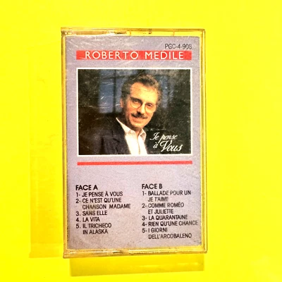 ROBERTO MEDILE Je Pense a Vous CASSETTE TAPE RARE HTF - Image 1 of 4