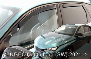 For PEUGEOT 308 III 2021-> SW / ESTATE 5.doors Wind deflectors 4.pc HEKO 26166 - Picture 1 of 3