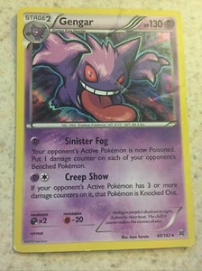 Gengar 60/162 Breakthrough Holo Pokemon Card MP - Picture 1 of 2