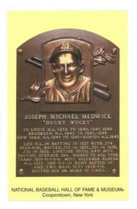 2003 Hall of Fame Cooperstown Postcards #JMM Joseph Michael Medwick Cardinals