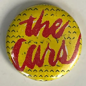 RARE Vintage 1981 THE CARS logo pinback button pin Ric Ocasek new wave badge - Picture 1 of 2
