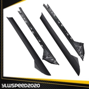 Pair Inner & Outer Windshield A Pillar Molding Trim Fits Ford Explorer 2011-2019 - Picture 1 of 11