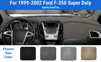 Cubierta de alfombrilla de tablero para Ford F-350 Super Duty 1999-2002 (DashTex) Foto 1 de 4