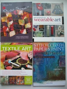 TEXTILE ART 4 Book Lot Wearable Art Clothing Fabric Embellishment Design GUIDES - Picture 1 of 4