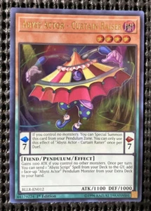 Yugioh! Abyss Actor - Elevador de cortinas BLLR-EN012 1ª Edición BLLR-ENO12 - Imagen 1 de 3