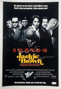 Pam Grier & Robert DeNiro Signed Jackie Brown 12x18 Movie Poster Tarantino JSA - Picture 1 of 4
