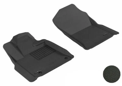 3D MAXpider  Black 1st Row 2 Piece Floor Liners for Toyota Sequoia - Image 1 of 4