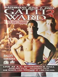 Arturo Gatti vs Micky Ward 3 Fight poster The Final Chapter - Picture 1 of 1