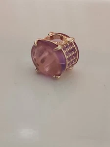 AUTÉNTICO ENCANTO CABUJÓN OVALADO ROSA PANDORA #789309C02 - Imagen 1 de 5