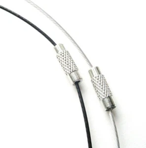 Halsreif Edelstahl Ketten Reif silber/schwarz 44cm 2/10 Stück SERAJOSY  - Bild 1 von 1