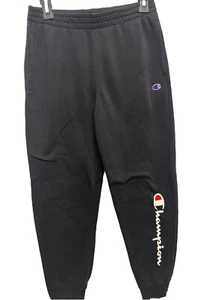 Champion Boys Side Pocket Black Logo Joggers (L 14/16) - Picture 1 of 4