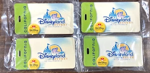 4 Disneyland Resort California Kofferanhänger Set Lot Walt Disney Neu Versiegelt - Bild 1 von 4