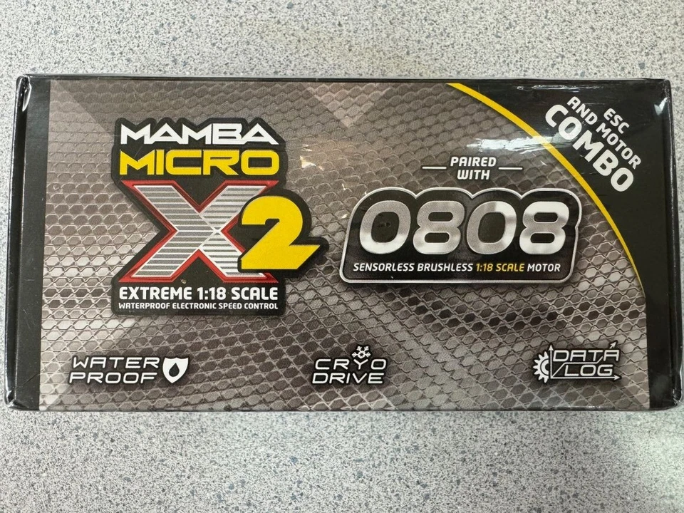 Castle Creations Mamba Micro X2 WP 1/18 Scale Brushless Combo 5300Kv 010-0169-02 - Image 1 of 4