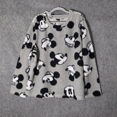 Suéter Disney Mujer Plus 2X Mickey Mouse Sharpa Steamboat Willie Pullover Foto 1 de 4