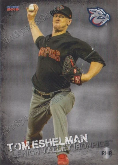 2018 Lehigh Valley IronPigs Tom Eshelman RC Rookie Philadelphia Phillies - Image 1 of 1