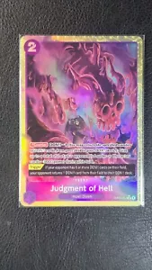 Judgment Of Hell Alt Art OP02-089 M PF OPTCG la migliore serie - Foto 1 di 2