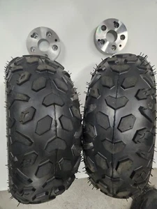 Set Of 2 Permobil ELECTRIC WHEELCHAIR OFFROAD CONVERSION TIRES PNEUMATIC 14"×5" - Picture 1 of 14