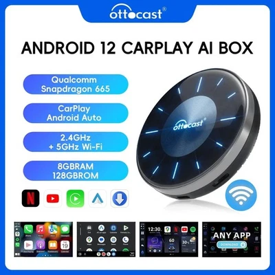 OTTOCAST P3 AI Box Alle APP YouTube HDMI-Ausgang Wireless CarPlay Android Auto - Bild 1 von 4