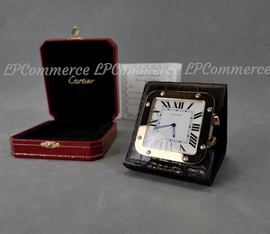 Tischuhr Wecker Cartier Santos desk desk alarm clock rare box - Bild 1 von 19