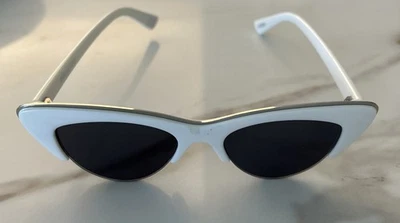 Anthropologie + Reality Lowen Белые пластиковые солнцезащитные очки «кошачий глаз» женские - Изображение 1 из 4