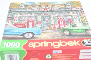 Springbok Freds Service Station Vintage Car Classic Texaco Puzzle Nostalgia Gift - Picture 1 of 3