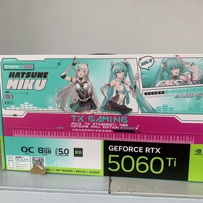 ASUS TUF TX-RTX5060TI O8G Graphics Card Hatsune Miku Edition GPU - Image 1 of 4