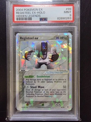 PSA 9 Registeel Ex Holo 99/101 - 2004 Ex Hidden Legends Rare Pokemon Card - Image 1 of 2