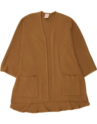 MONDI Mujer Longline Poncho Cárdigan Suéter Talla Única Marrón HZ10 Foto 1 de 3