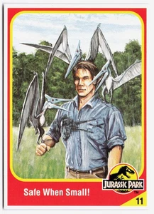 Kenner Jurassic Park Safe When Small Card 11 Pteranodon Grant Vintage 1993 NM - Picture 1 of 2