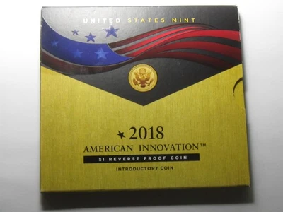 2018-S American Innovations $1 Coin REVERSE Proof Introductory Coin COA #11311-1 - Image 1 of 4