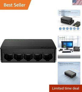 Tenda Switch di Rete Gigabit Ethernet 5 Porte, Hub Plug & Play Veloce Non Gestito - Foto 1 di 1
