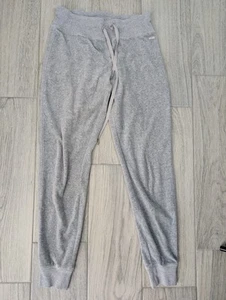 Calvin Klein Size XS Velour Sweatpants Joggers Tapered Gray 173 - Picture 1 of 5