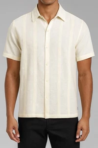 Neu mit Etikett SCOTCH & SODA Leinenhemd lockere Passform Knopfleiste in Elfenbein cremefarben XL - Bild 1 von 2