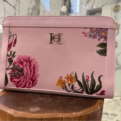 Carolina Herrera Fragancias Bolso de Maquillaje Floral Bolso de Mano Bolso de Viaje Floral Clutch Foto 1 de 4
