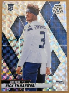2025 Panini Mosaic NICK EMMANWORI "Mosaic Prizm" SP Rookie #321 SEAHAWKS - Bild 1 von 2