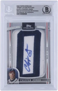 Chipper Jones Atlanta Braves Signed 2022 Topps Sterling #JLP-CJ #1/1 BAS Card - Picture 1 of 3