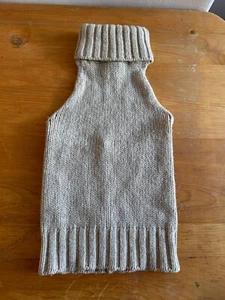 Vintage Dolce Gabbana cream & gold lame halterneck polo neck knitted top size 42 - Picture 1 of 16