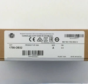 New Factory Sealed AB 1756-OB32 SER A ControlLogix 32 Point D/O Module 1756OB32 - Picture 1 of 2