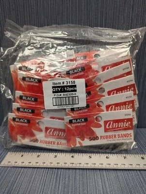 6000 x Bandas de goma Annie tamaños surtidos #3158 productos finos para el cuidado del cabello Foto 1 de 3