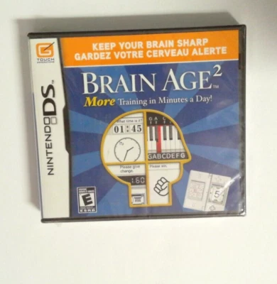 Brain Age 2: More Training In Minutes a Day - Nintendo DS - Brand New (NTSC) - Image 1 of 3