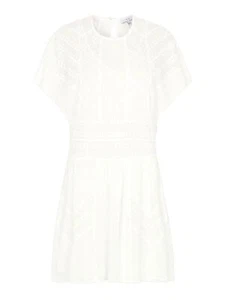 IRO VILDA LACE-INSET VOILE DRESS FR 38 UK 10 - Picture 1 of 6