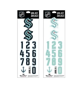 ¡Calcomanías oficiales de casco de hockey SportStar Seattle Kraken On-Ice NHL! Pegatinas - Imagen 1 de 4