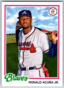2022 TOPPS ARCHIVES RONALD ACUNA JR. ATLANTA BRAVES #167 - Picture 1 of 2