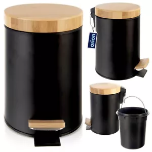 Abfalleimer Tritt-Mülleimer Abfallkorb mit Pedal aus Metall schwarz BLACK 3 L - Bild 1 von 5
