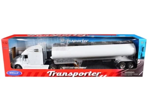 Welly Freightliner Columbia Truck W/Tanker White 1/32 Diecast Model 32622 - Picture 1 of 1