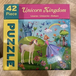 Rompecabezas de 42 piezas Mudpuppy Unicorn Kingdom ~ Mayores 3 años ~ Nuevo en caja - Imagen 1 de 3