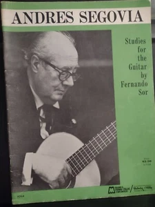 Andres Segovia Studies for the Guitar Notation Fernando Sor 1st Edition VG - Picture 1 of 8