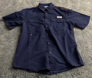NWT Mens Magellan Fish Gear Vented Fishing Shirt. Button Down. Sz Small & Blue. - Picture 1 of 2